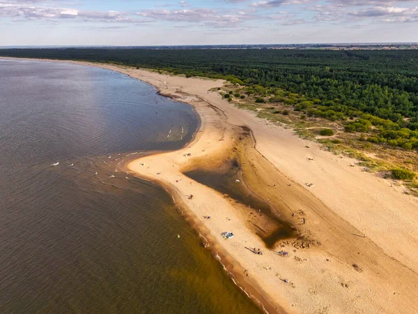 Beautiful scenery of Baltic Sea beach in Mikoszewo at summer, Poland