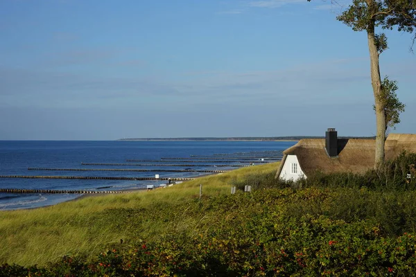 Vista Ahrenshoop Mar Baltico — Foto Stock