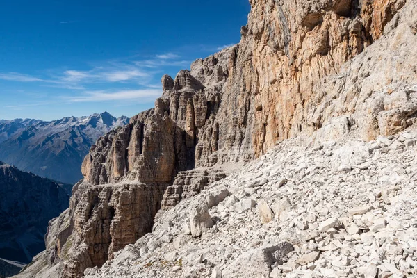 Widok Szczyty Górskie Brenta Dolomity Trentino Włochy — Zdjęcie stockowe