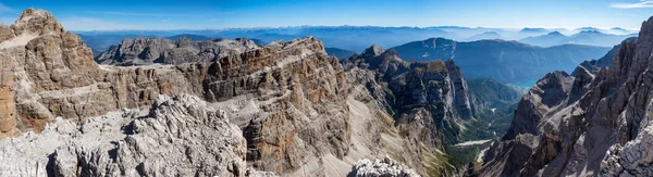 Panoramisch Uitzicht Beroemde Dolomieten Bergtoppen Brenta Trentino Italië — Stockfoto