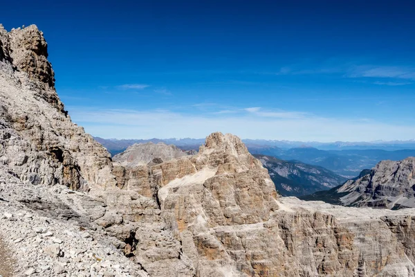 俯瞰布伦塔白云石山峰 意大利Trentino — 图库照片