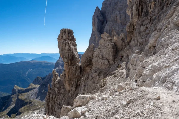 Вид Гірські Вершини Brenta Dolomites Трентіно Італія — стокове фото