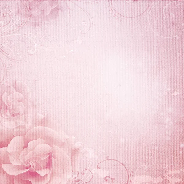 Grunge rosa fundo do casamento — Fotografia de Stock