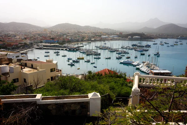 Marina Der Insel São Vicente Boote Und Yachten Und Blick — Stockfoto