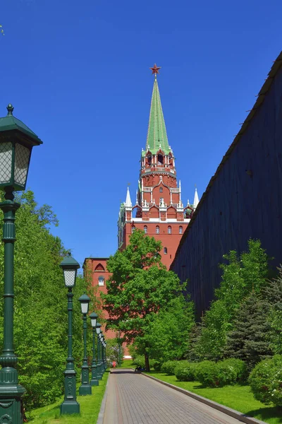 Moskou Rusland Uitzicht Het Kremlin Van Trinity Toren Van Het — Stockfoto