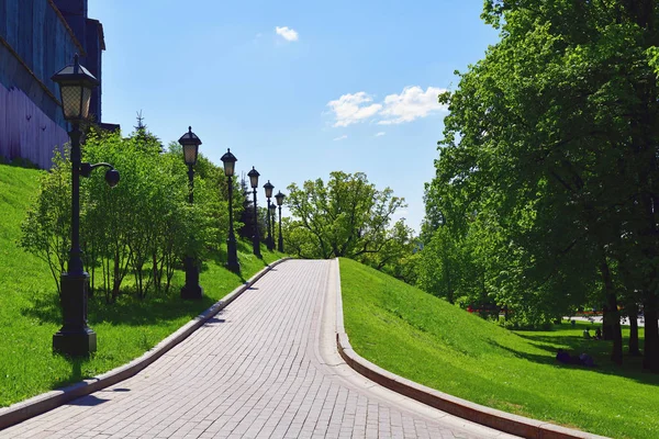 Moscow Russia Fragments Alexander Garden Walking Path — Stock Photo, Image