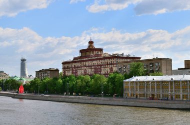 Moskova, Rusya - Moskova Nehri Cosmidamian set of görünümü