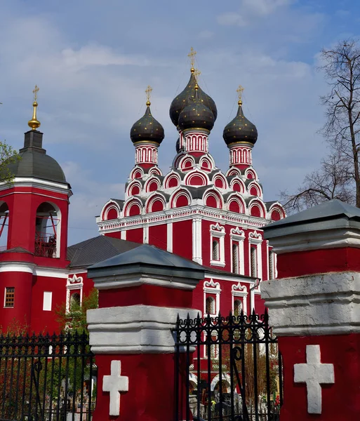Moskou Rusland April 2018 Tempel Van Tichvin Pictogram Van Een — Stockfoto