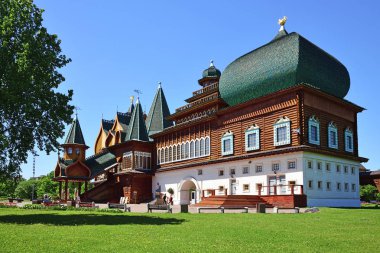 Moscow, Rusya Federasyonu - 22 Mayıs. 2018. Alexei Mikhailovich palace, Çar Kolomenskoye içinde