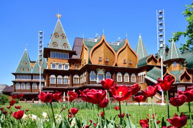 Moscow, Rusya Federasyonu - 22 Mayıs. 2018. Alexei Mikhailovich palace, Çar Kolomenskoye içinde