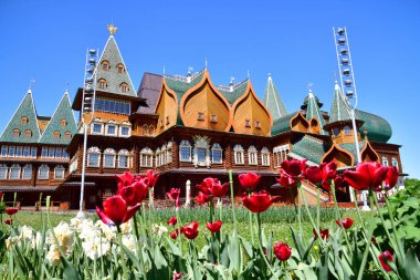 Moscow, Rusya Federasyonu - 22 Mayıs. 2018. Alexei Mikhailovich palace, Çar Kolomenskoye içinde