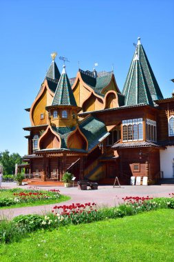 Moscow, Rusya Federasyonu - 22 Mayıs. 2018. Alexei Mikhailovich palace, Çar Kolomenskoye içinde
