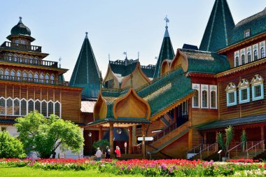 Moscow, Rusya Federasyonu - 22 Mayıs. 2018. Alexei Mikhailovich palace, Çar Kolomenskoye içinde