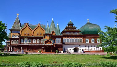 Moscow, Rusya Federasyonu - 22 Mayıs. 2018. Alexei Mikhailovich palace, Çar Kolomenskoye içinde
