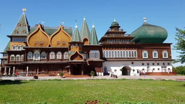 Mosca, Russia - 22 maggio. 2018. palazzo dello zar Alexei Mikhailovich in Kolomenskoye — Video Stock