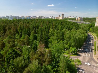 Ekolojik Zelenograd idari bölge Moskova Rusya'da temiz