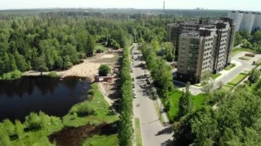 Ekolojik Zelenograd idari bölge Moskova Rusya'da temiz