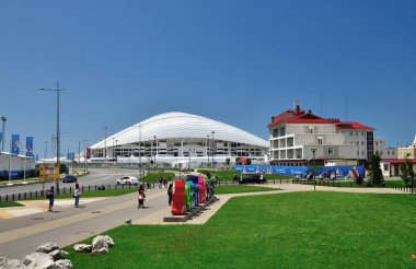 Sochi, Rusya Federasyonu - 2 Haziran. 2018. futbol stadyumu Olimpik Park Fisht