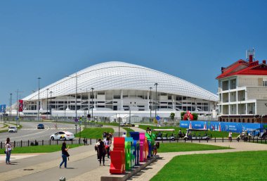 Sochi, Rusya Federasyonu - 2 Haziran. 2018. futbol stadyumu Olimpik Park Fisht