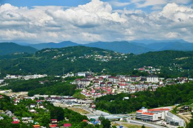 Rusya'nın Soçi şehrinin yukarıdan görüntülemek
