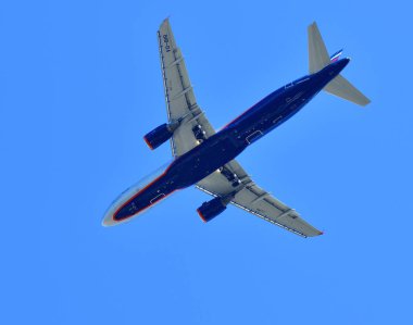 Sheremetyevo, Rusya Federasyonu - 16 Mayıs. 2018. airbus a320 bir havayolu şirketi Aeroflot