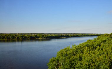 Oka Nehri Moskova Nehri, Rusya'nın kesiştiği yerde