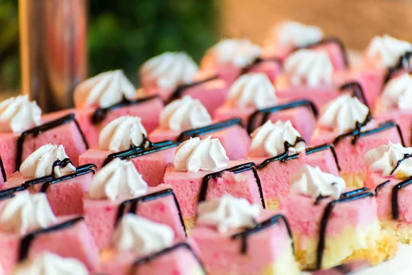 Viele Obstkuchen Buffet — Stockfoto