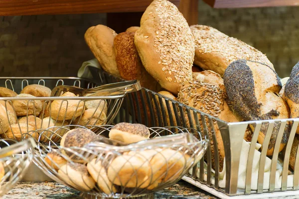 Pane Diverse Varietà Panificio — Foto Stock