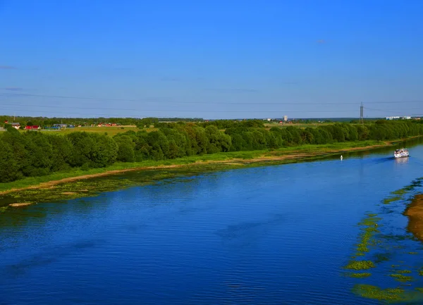 Der Fluss Semeslawka Woskresensk Russland — Stockfoto