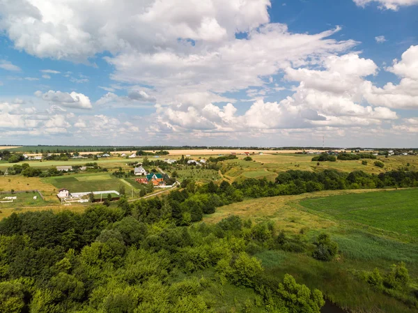 Rusya, üstten görünüm alanı olan kırsal manzara