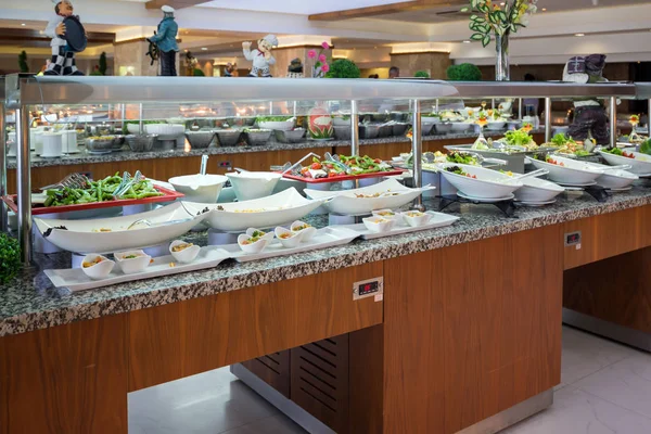 Concepto Comida Buffet Todo Incluido Turquía — Foto de Stock