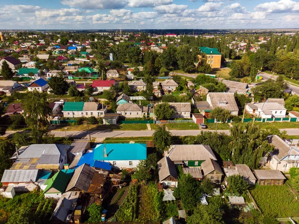 Utsikt från toppen av Gryazi stad i Lipetsk regionen i Ryssland — Stockfoto