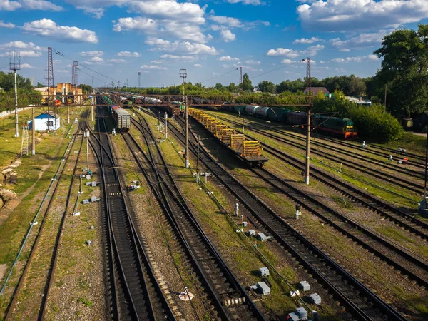 Gryazi Rusya Federasyonu Ağustos 2018 Navlun Tren Stasyonu Gryazi Volgograd — Stok fotoğraf