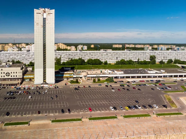Parking Placu Centralnym Zelenograd Federacja Rosyjska — Zdjęcie stockowe