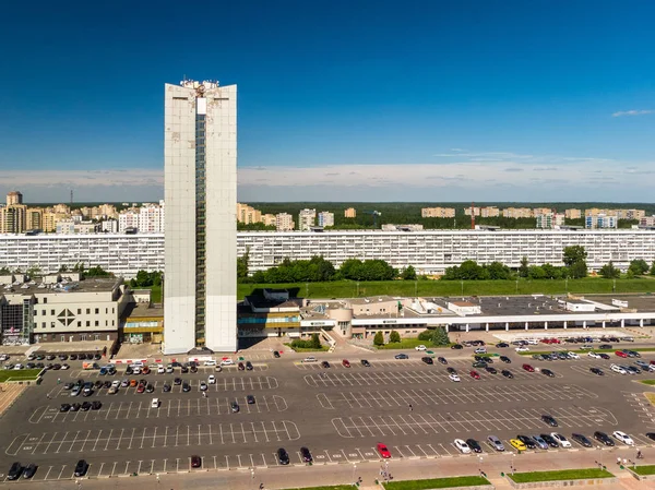 Parkování Centrálním Náměstí Zelenograd Rusko — Stock fotografie