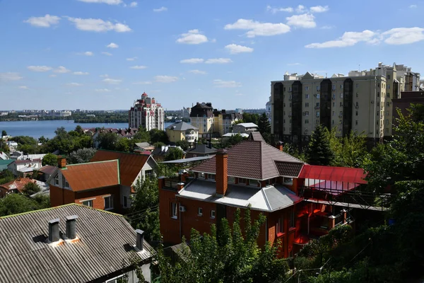 Pohled Město Voroněžské Řeka Rusku — Stock fotografie
