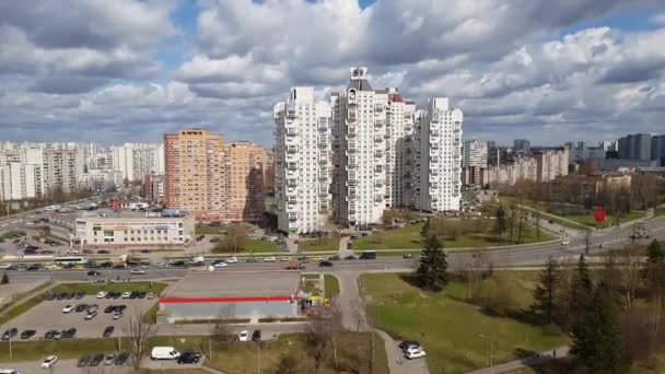 Moskou, Rusland - 29 April. 2018. bestuurlijke eenheid Zelenograd — Stockvideo