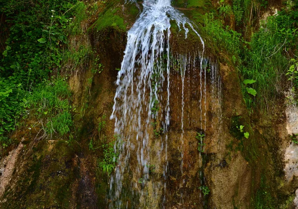 Abcásia Cachoeira Lágrimas Masculinas Verão — Fotografia de Stock