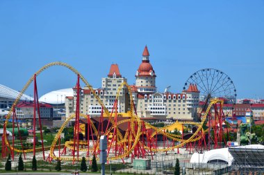 Sochi, Rusya Federasyonu - 5 Haziran. 2018 Sochi Park, Top 25 en iyi parkları Avrupa'da 2016 yılında girdi.