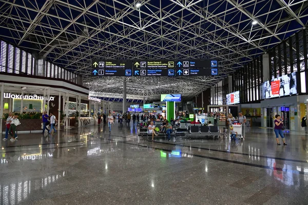 Sochi Rusia Junio 2018 Interior Del Aeropuerto Internacional Adler — Foto de Stock