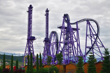 Sochi, Rusya Federasyonu - 30 Mayıs. 2018. cazibe atılım 2016 yılında Avrupa'da Top 25 en iyi Parklar girdi Sochi parkta