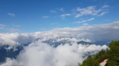 Rusya'nın Kafkas Dağları Panoraması