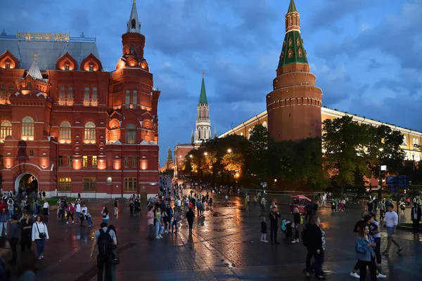 Moscú Rusia Septiembre 2018 Torre Spasskaya Arsenalnaya Museo Histórico —  Fotos de Stock