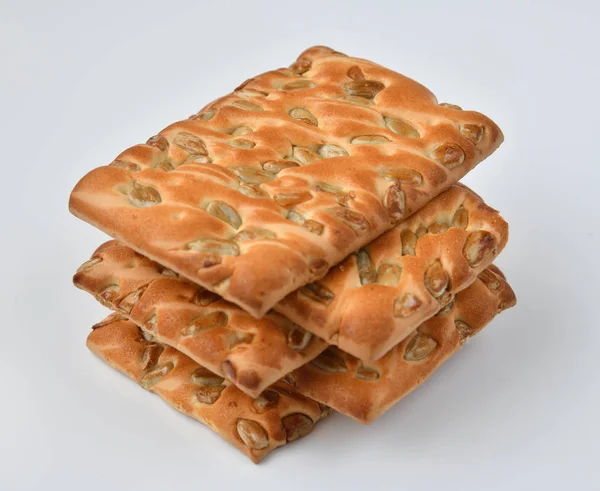 Biscoitos Dietéticos Com Sementes Girassol — Fotografia de Stock