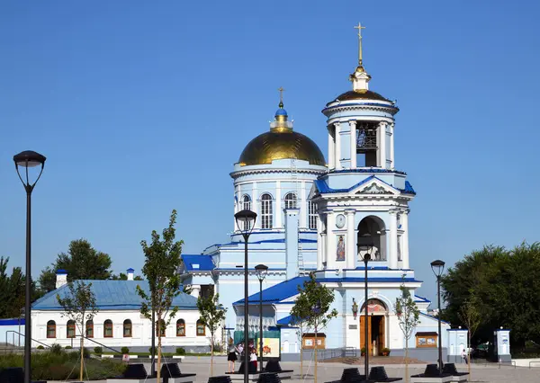 Voronej Rusya Federasyonu Ağustos 2018 Sovetskaya Meydanında Şefaat Kilise Mimari — Stok fotoğraf