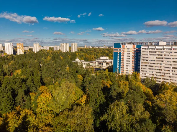 Blick Von Oben Auf Eine Ökologisch Saubere Gegend Von Moskau — Stockfoto