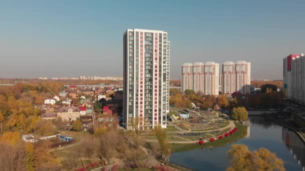 Maisons Étage Plusieurs Étages Khimki Russie — Video