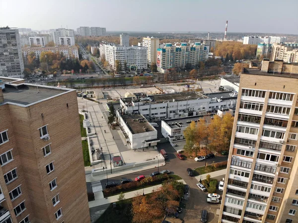 Moscou Rússia Outubro 2018 Vista Superior Centro Cidade Zelenograd — Fotografia de Stock