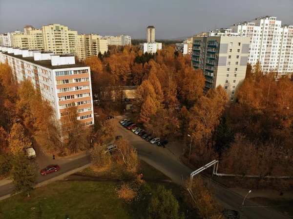 Moskau Russland Oktober 2018 Obere Ansicht Eines Stadtzentrums Zelenograd — Stockfoto