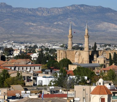 Lefkoşa - Kıbrıs'ın başkenti üstten görünüm